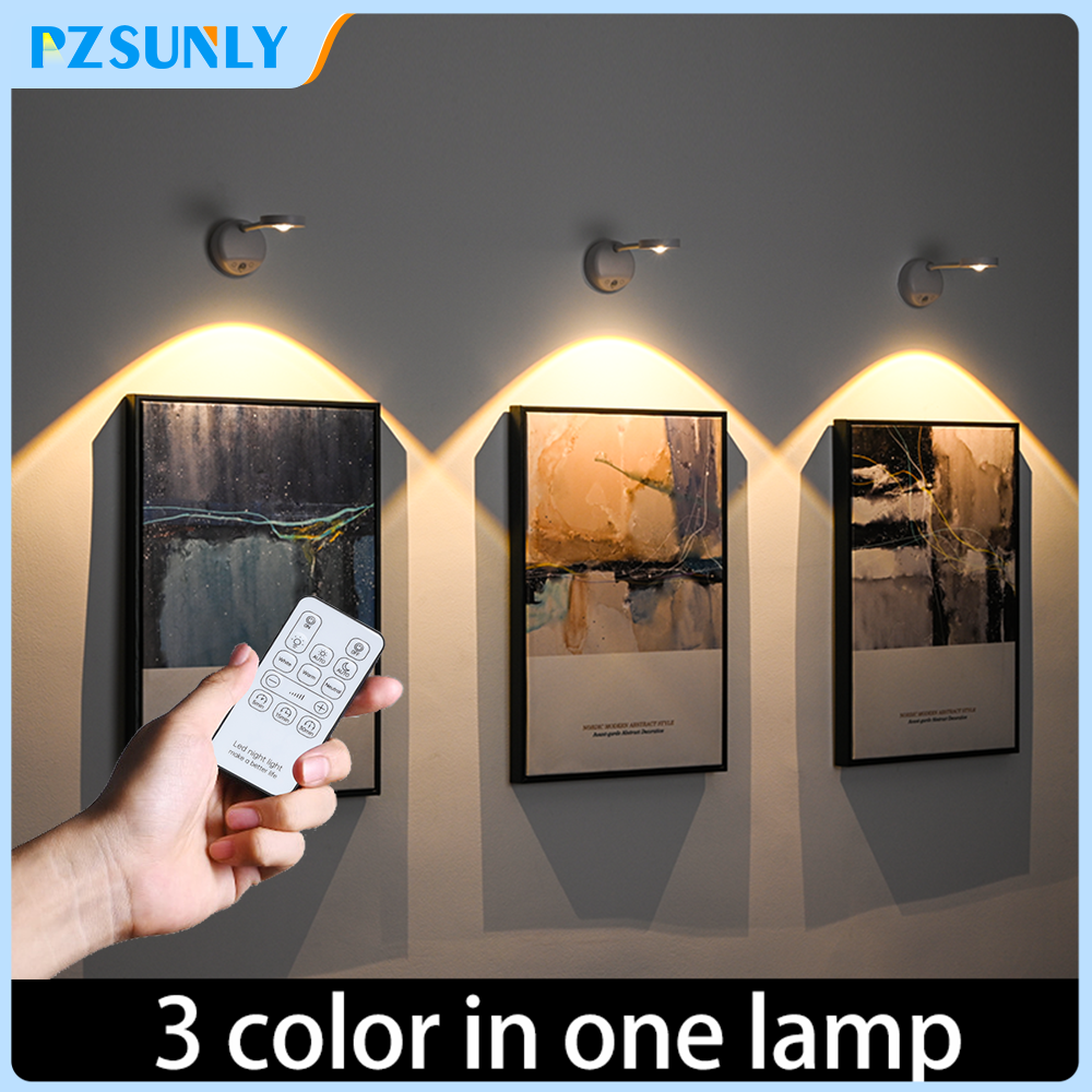Image of Night Light Motion Sensor Light Wireless USB LED for Kitchen Bedroom Mural Living Room Sensor Wall Lamp Indoor Lighting LED USB