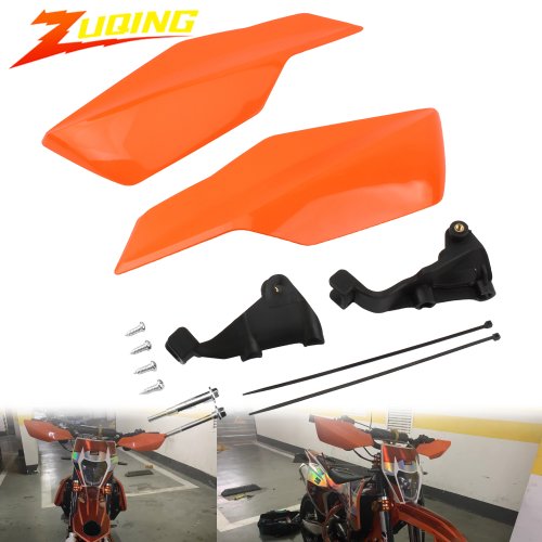 Immagine di Paramani Enduro Motocross in Acciaio Inox con Protezione Mani per KTM EXC XC SX SXF XCF XCW EXCF SMR 2024 - Tuning Moto Off-Road