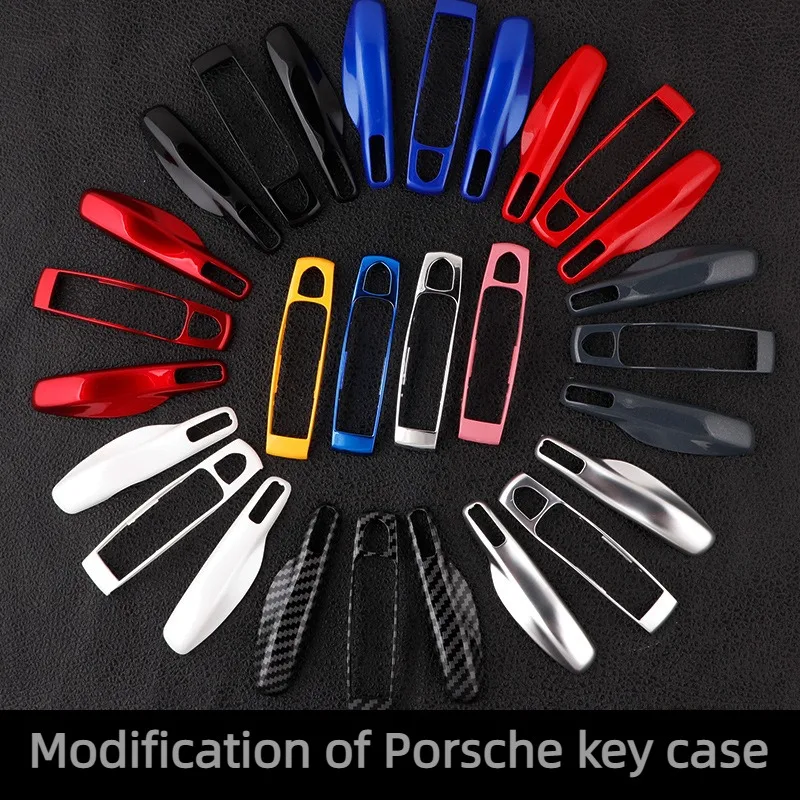 Image of Premium Car Key Fob Cover Set for Porsche Panamera, Spyder, Carrera, Macan, Boxster, Cayman, Cayenne, 911, 970, 981, 991 – Durable Protective Shell with Sleek Design
