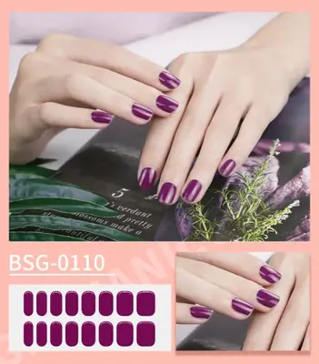 Image de Ongles Semi-Durcis Autocollants - Manucure Facile & Rapide