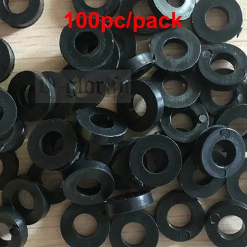 Image de Rondelles Nylon M6 - Lot de 100 Pièces Blanc & Noir