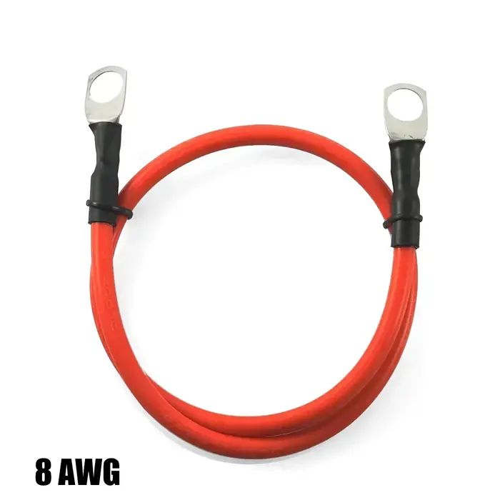 Image de Câble silicone souple M6/M8/M10 4AWG rouge/noir pour batterie auto