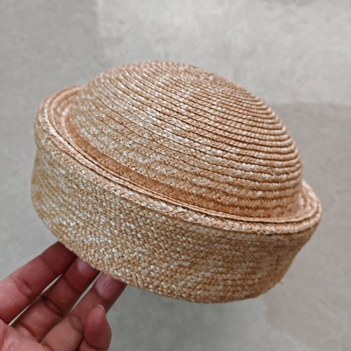 Imagen de Boina de punto de verano para mujer, sombrero para el sol, sombrero de paja con tapa cóncava circular, sombrero de playa para fiesta Derby de Iglesia