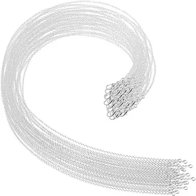Image de Ensemble de 30 Chaînes en Argent Sterling 925 - Bijoux de Luxe pour Hommes & Femmes