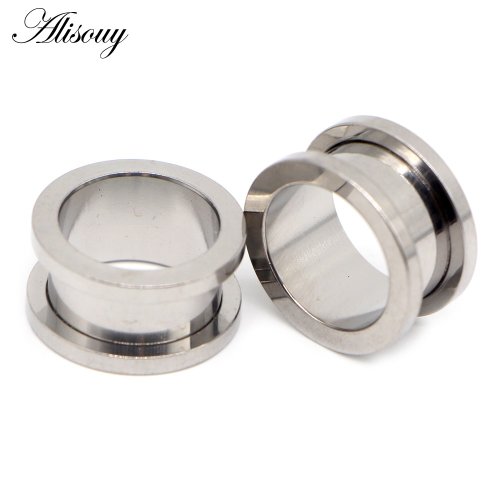 Image de Tunnel d'oreille coloré en acier inoxydable - Extenseur de piercing