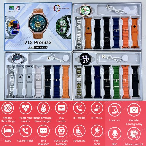 Imagen de Reloj Inteligente 2025 con Bluetooth, Llamadas, Monitorización del Ritmo Cardíaco y Actividad Física, Impermeable para Hombre y Mujer, Compatible con Android e iOS