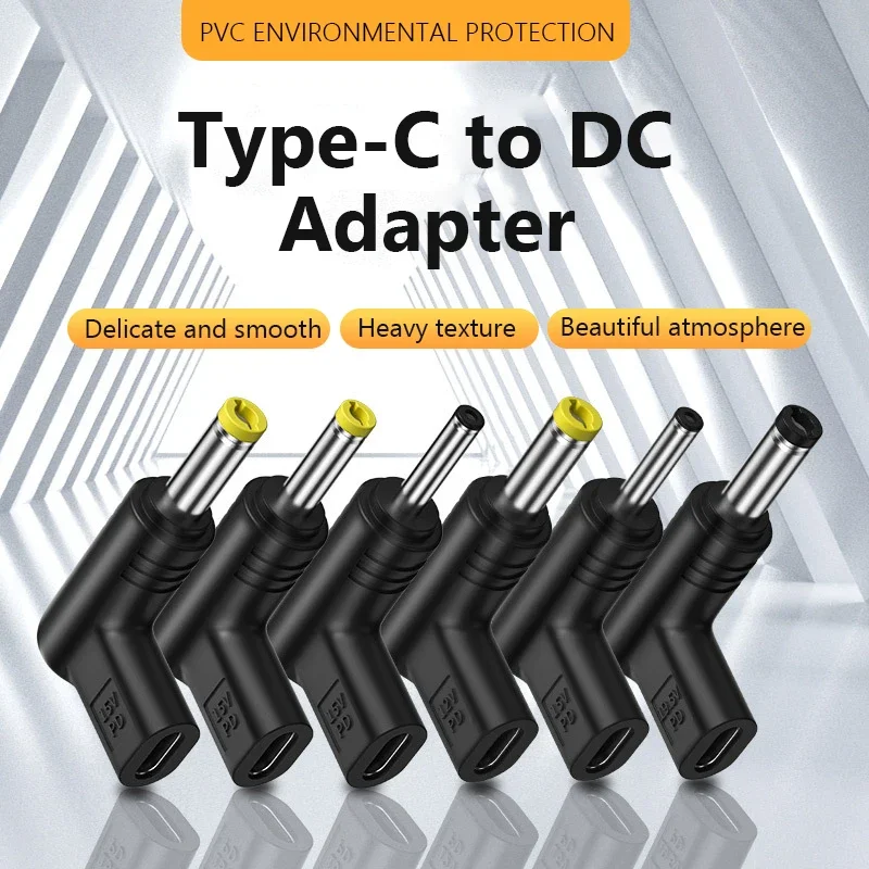 Afbeelding van 12V Voedingsconnector met USB Type-C naar DC Jackplug Adapter – Multifunctionele Oplaadadapter voor Bewakingscamera's en Elektronische Apparaten