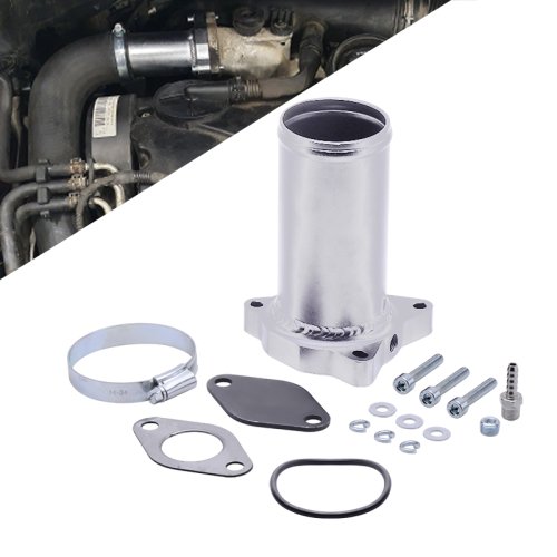 Imagen de Tubo de Aluminio de 57 mm - Repuesto de Válvula OE 038131501A para VW Golf MK4, Bora 1.9 TDI PD150 y PD130
