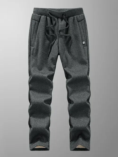 Image de Pantalons de Survêtement Hiver Homme - Épais, Chaud, Grande Taille