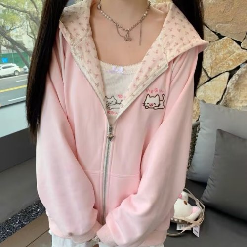 Image de Sweat Rose Harajuku Kawaii - Style Y2K pour Femmes
