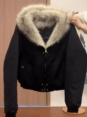 Image de Veste Noire Y2K à Capuche - Style Harajuku