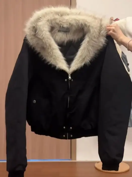 Image de Veste Noire Y2K à Capuche - Style Harajuku