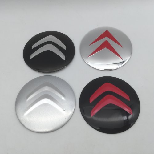 Zdjęcie 4 szt. 3D 56mm 60mm 65mm Emblemat Samochodowy Citroen Dekiel Piasty Koła Naklejki Nakładki Akcesoria Tuningowe