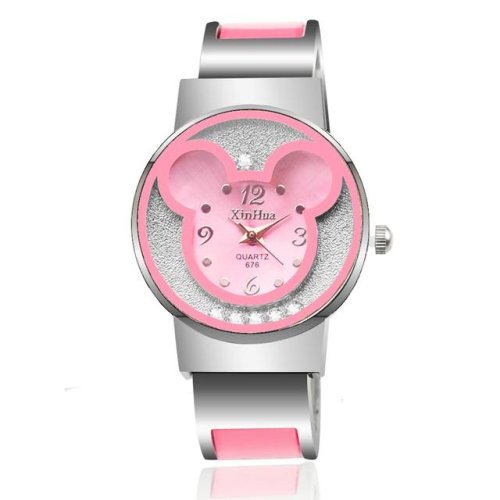 Imagen de Reloj de Mickey Mouse para Niños - Pulsera de Acero Inoxidable