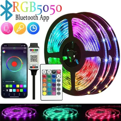 Bande LED RGB 1m - 30m, 16M Couleurs, 5V