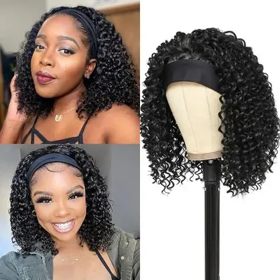Image de Perruque Courte Crépue Naturelle pour Femme Noire