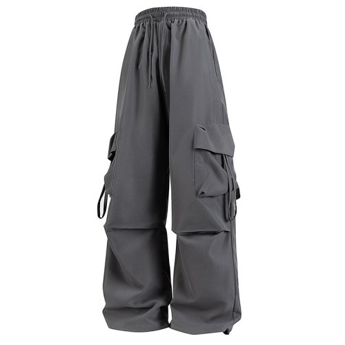 Imagen de Pantalones Cargo para mujer, moda holgada, cómoda, transpirable, ligera, con múltiples bolsillos, pa...