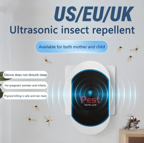 Image de Répulsif Ultrasonique Anti-Insectes & Rats - Écologique et Silencieux