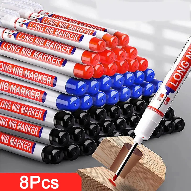 Marqueurs à Tête Longue 20mm - Set de 8 Pièces