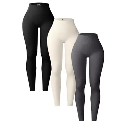 Image de Leggings Yoga Taille Haute Sans Couture pour Femme