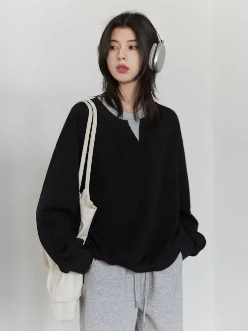 Image de Sweat à Capuche Femme Coréen Tendance 2025