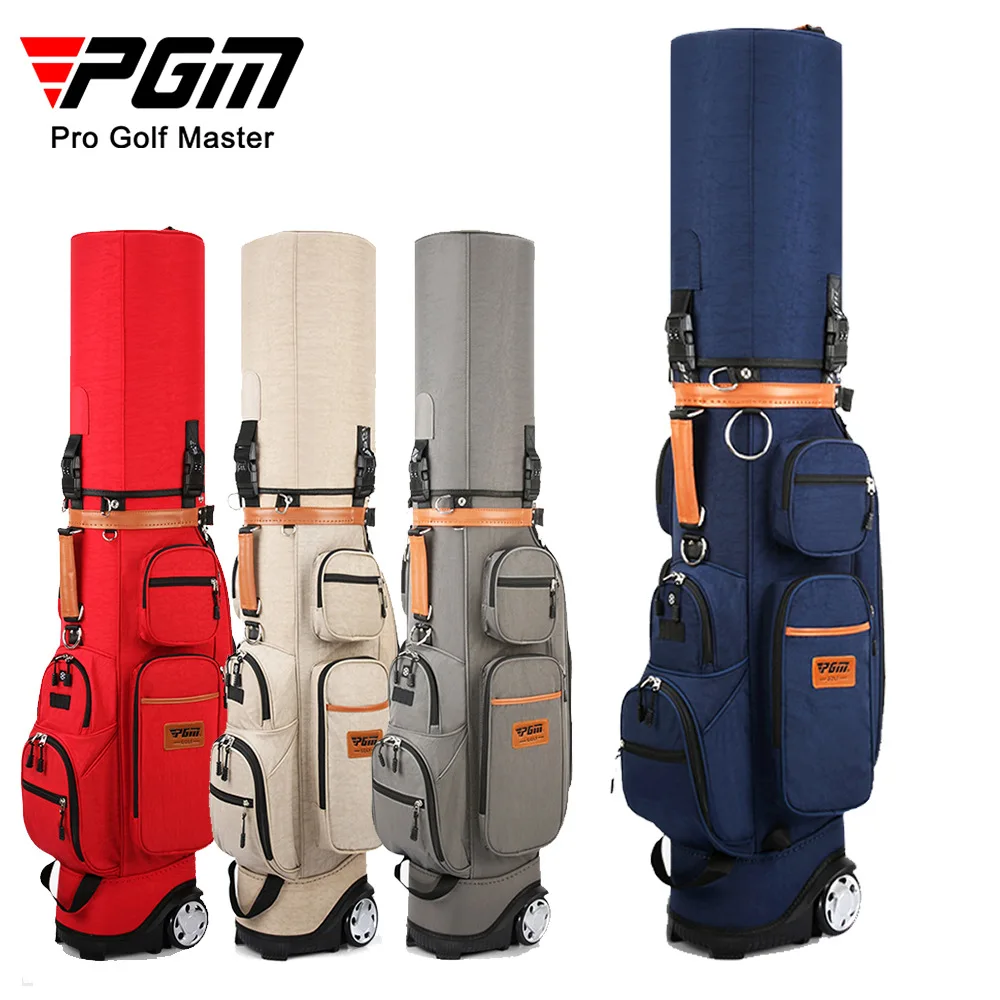 Image of PGM Golf Multi-functional Tug Ball Bags with Password Lock Golf Checked Aviation Bag Thermostatic Bag QB038
