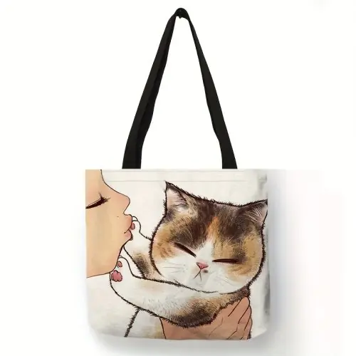 Image de Sac Chat Mignon Imprimé - Grand Format & Décontracté