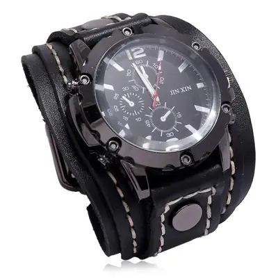 Image de Montre Homme Luxe Punk Cuir Véritable 2024