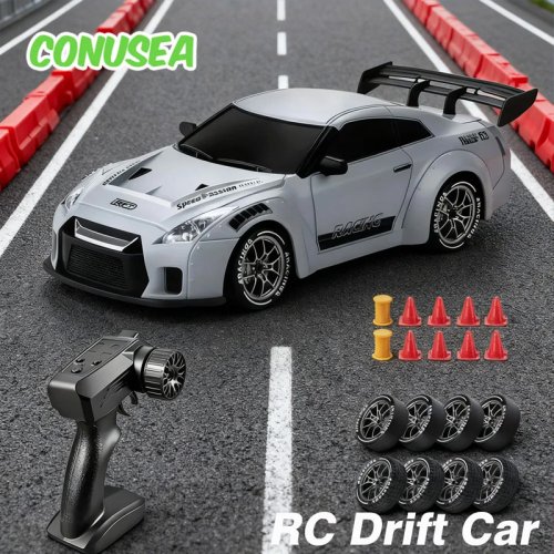 Image of High-Speed 1:24 Scale 4WD RC Drift Car – Electric Remote Control Racing Vehicle for Kids and Boys – Perfect Christmas Gift for Racing Enthusiasts