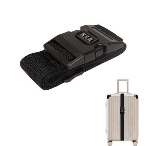 Immagine di Cinghia per bagagli regolabile per valigie Approvata TSA con serratura Mantieni il raggruppamento Cintura da imballaggio Accessori per borse da viaggio di sicurezza per valigie