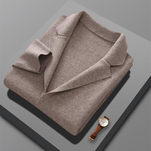 Afbeelding van Stijlvolle Heren Merino Wol Jas – Winter 2024