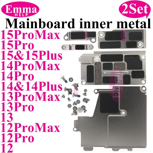 Afbeelding van 2-delige Metalen Afdekplaat voor iPhone 13/12/15 Pro Max/14 Plus