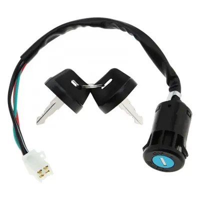Image de Clés de Contact Universelles pour Moto, ATV & Go-Kart - Pack 2 Clés + Interrupteur