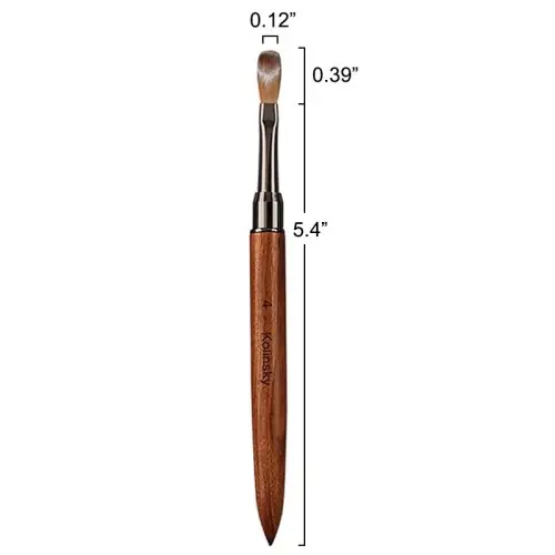 Image de Brosse Acrylique Pro - Kolinsky 100% Pure
