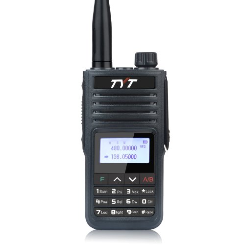 Afbeelding van Waterdichte 10W Dual Band VHF/UHF Walkie Talkie met 2m en 70cm Band, Dubbele Wachtmodus, Scrambler en DTMF voor Professioneel Gebruik