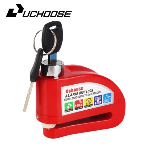 Image of Free Shipping Waterproof Motorcycle Alarm Lock Bike Lock Security Anti-theft Lock Motorbike Disc Brake Lock +Bag+Reminder Rope