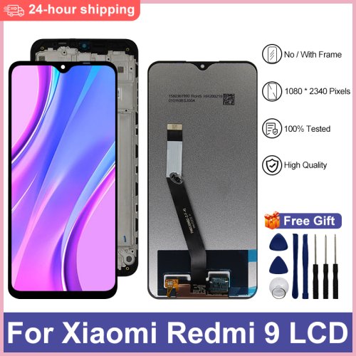 Zdjęcie 6,53 "dla Xiaomi Redmi 9 wyświetlacz LCD ekran dotykowy dla Redmi 9 wyświetlacz M2004J19G M2004J19C części zamienne do ekranu