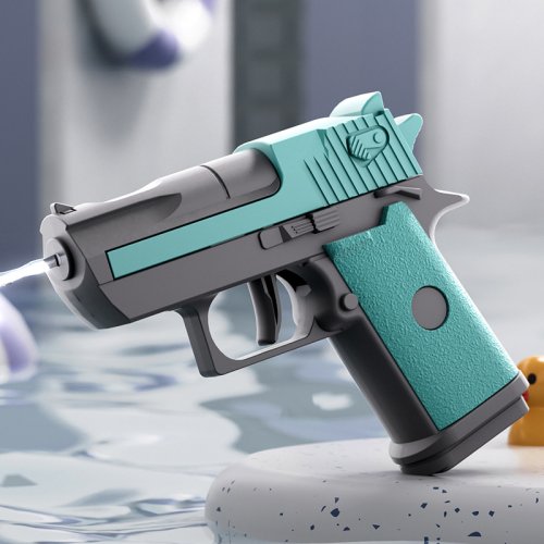 Zdjęcie Mechaniczny pistolet na wodę do ciągłego wypalania dla dzieci Zabawki Wysokociśnieniowe mini pistole...