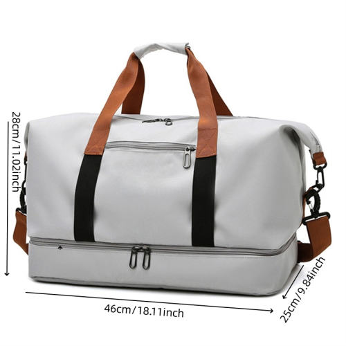 Bild von Wasserdichte Reisetasche für Frauen und Männer – Große Kapazität, Sporttasche mit Trennfach für Trocken- und Nassgegenstände, Weekender und Messenger-Tasche für Reisen