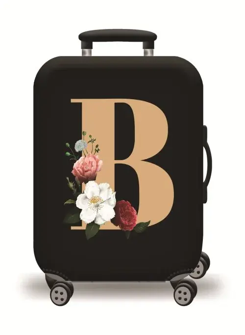 Image de Housse de Valise Élastique Carte du Monde - Protection Anti-Poussière