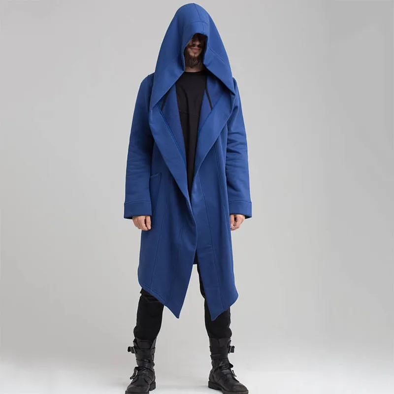 Afbeelding van Oversized vest met capuchon - Unisex lentewarme jas, effen kleur hoodie voor heren en dames