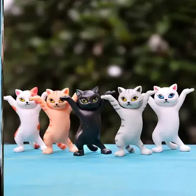 Image de Chaton Enchanteur - Décoration de Bureau en Capsule (5 Pièces)