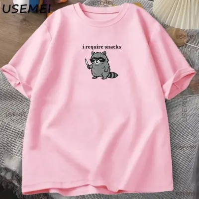 Image de T-Shirt Ratons Laveurs Drôle & Mignon