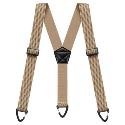 Bretelles Homme Robustes - Dos en X 3.8cm - Mousquetons & Élastiques Réglables