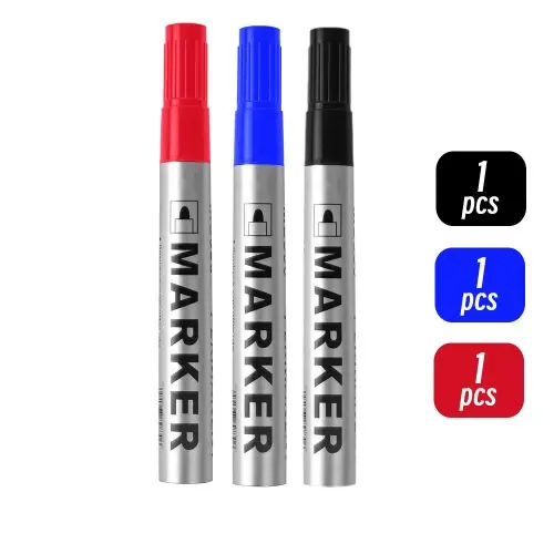 1 rouge 1 bleu 1 noir