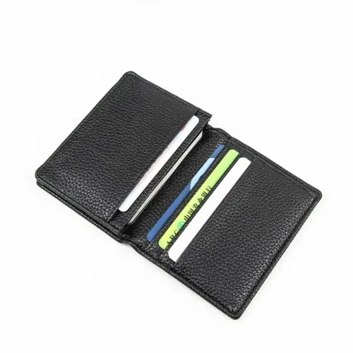 Image de Étui élégant en cuir pour cartes de visite