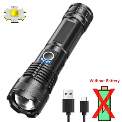 Image de Lampe Torche LED Ultra Puissante - 18650 USB