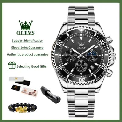 Image de Montre Homme Chronographe Phase de Lune - Luxe & Sport
