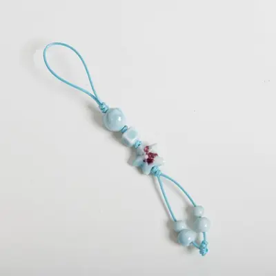 Image de Porte-clés Étoile Violette & Griffe de Chat - Cadeau Boho Fait Main