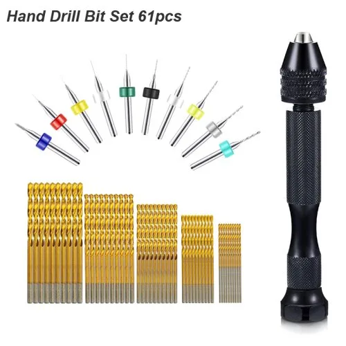 Handbohrer-Set 61-teilig